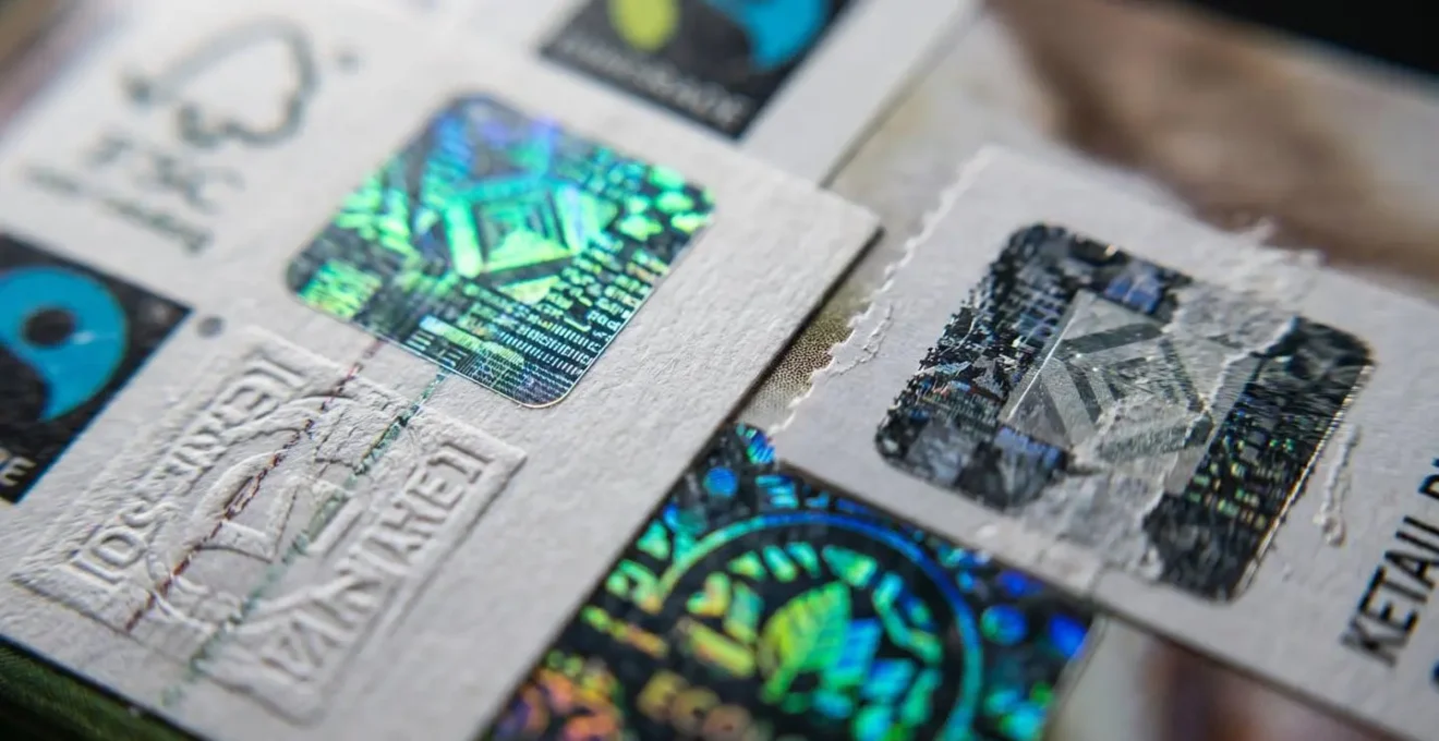 Analyse minutieuse de labels internationaux avec certification visible