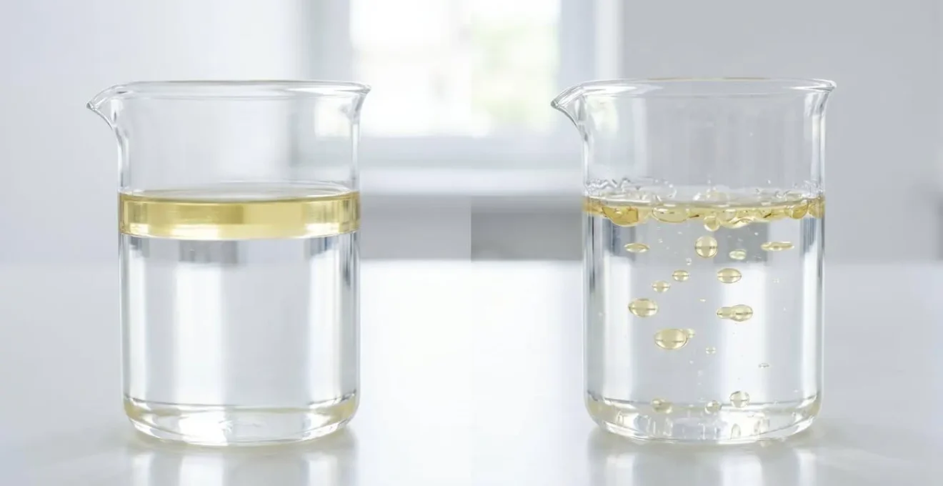 Vue microscopique métaphorique de l'impact d'un savon alcalin sur la barrière cutanée
