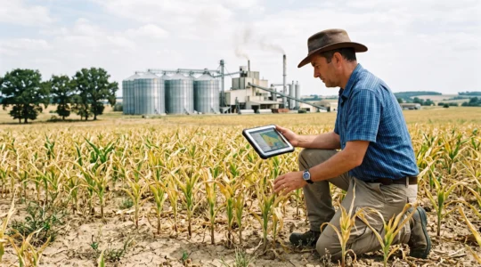 Analyse de la vulnérabilité climatique d'une filière agroalimentaire, de la parcelle à l'usine